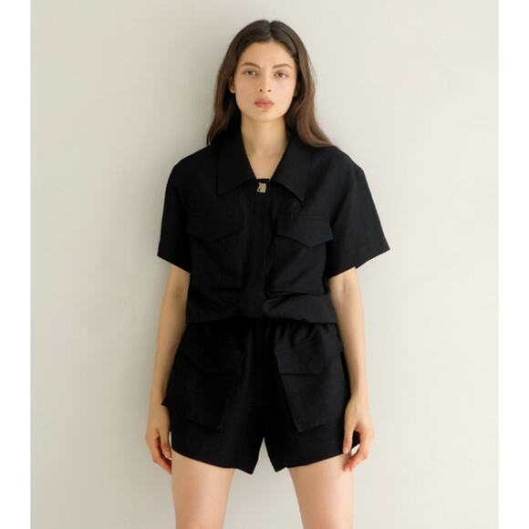 NWOT The Ashlynn MARY Safari Playsuit Black M/L - Picture 12 of 16